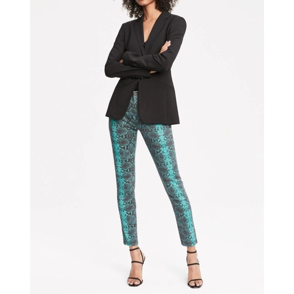 HUGO BOSS Jabina Women's Stretch Virgin Wool Jacket Blazer in Black Size 2